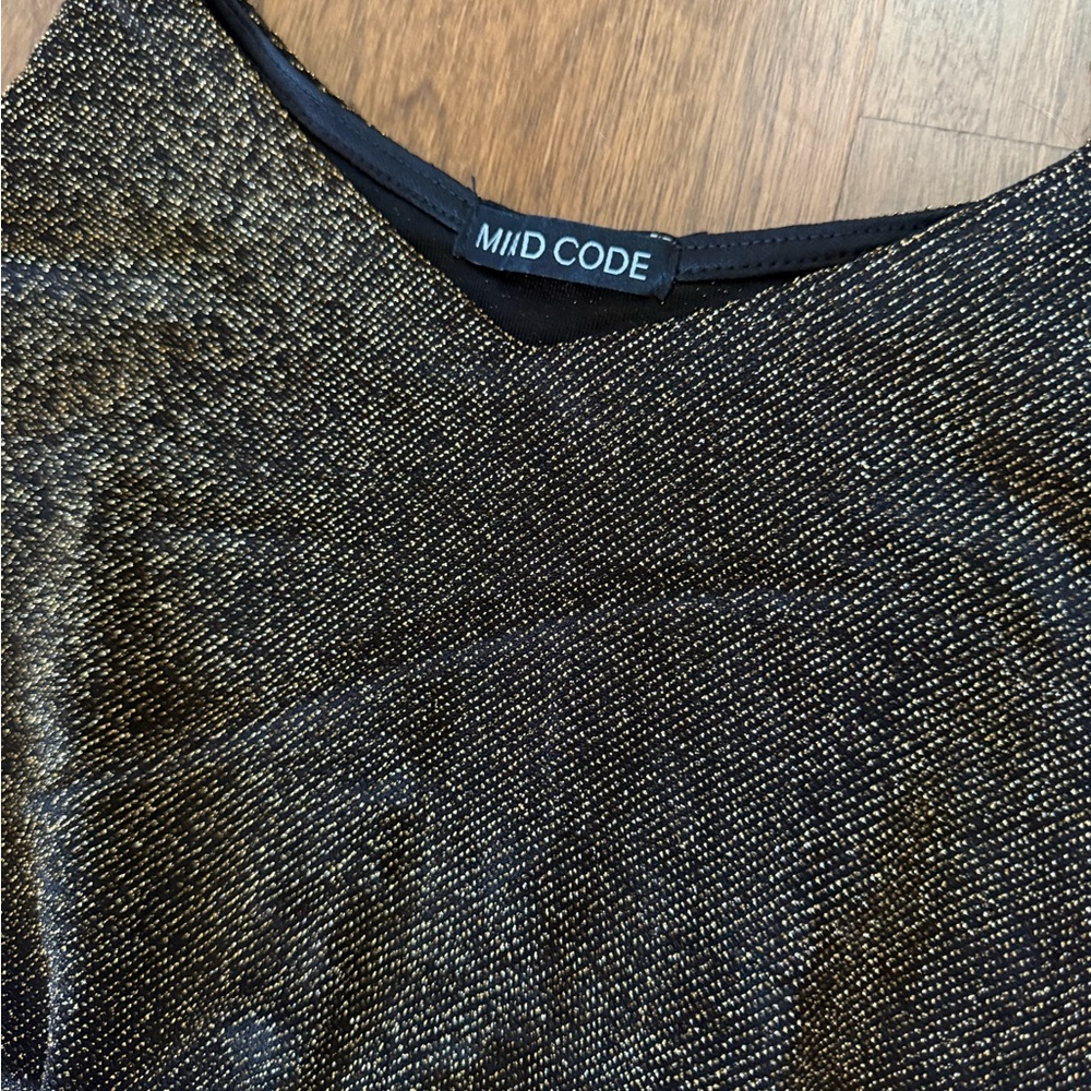 Gold and Black Mind Code Jumpsuit